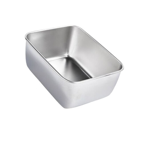 Bandeja 304 600 ml rectangular 13,5x10,5x5,5 cm plateado