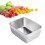 Bandeja 304 600 ml rectangular 13,5x10,5x5,5 cm plateado 11