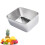 Bandeja 304 600 ml rectangular 13,5x10,5x5,5 cm plateado 9