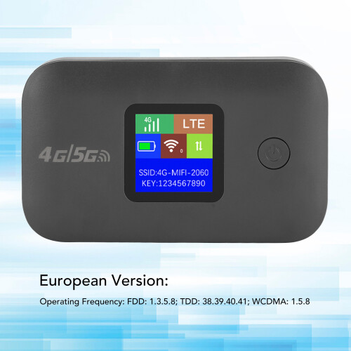 Hotspot móvil 4G LTE Versión UE negro 3000mAh 2