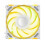 120mm ARGB Computer Cooling Fan, 1850RPM, PWM, Silent, Black/White 1