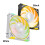 120mm ARGB Computer Cooling Fan, 1850RPM, PWM, Silent, Black/White 7