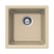 HOUZER E-100 Sand Quartztone Sink, Biscuit