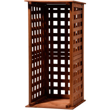 Dobar? Green Label 29097 FSC Firewood Rack - Compact Solid Wood Firewood Shelter, 0.08 m?, 39 x 39 x 85 cm, Brown
