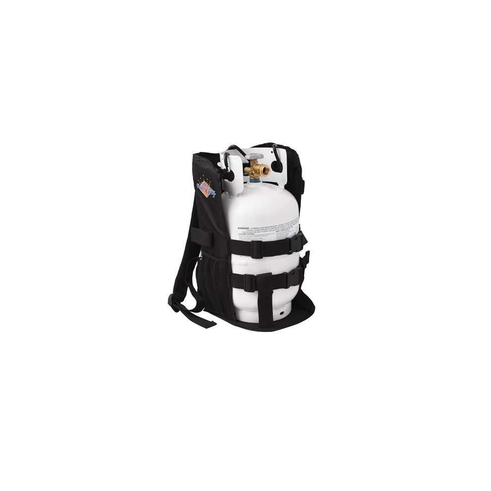 Flame King Propane Tank Backpack Carrier for 5LB or 10LB Cylinder and Weed Torch