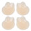 2 paires de cache-tétons en silicone, en forme d'oreilles de chat, 10 cm 2