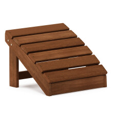 Furinno Small Hardwood Adirondack Footstool in Teak Oil, Wood, Natural, 45.21 (W) x 33.27 (H) x 42.67 (D) cm, FG18926