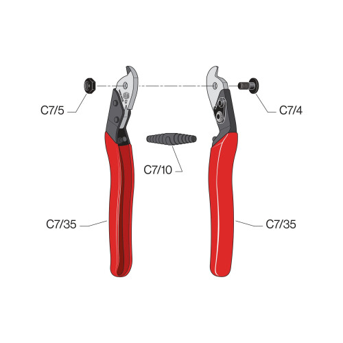 Felco Felco Wire Cutter Model C7 One Handed Operation Triangular Cutting System Cuts 7mm Wire and Cable Without Squashing Dinghy Sailing Rigging Yacht 1