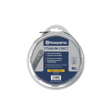 Husqvarna string trimmer line .095-Inch 840ft spool Titanium Force High efficiency Long life Faster acceleration 800 ft. x 0.095" Grey