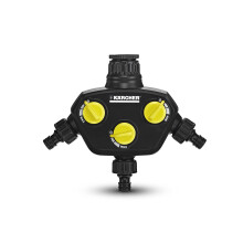 K?rcher 2.645-200.0 3-Way Tap Adapter, Schwarz
