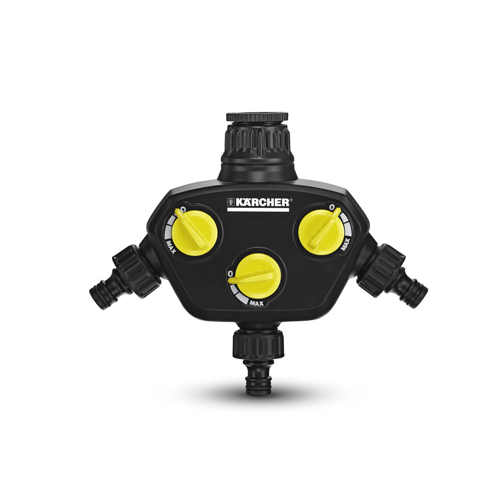 Kärcher K?Rcher 2.645-200.0 3-Way Tap Adapter, Schwarz