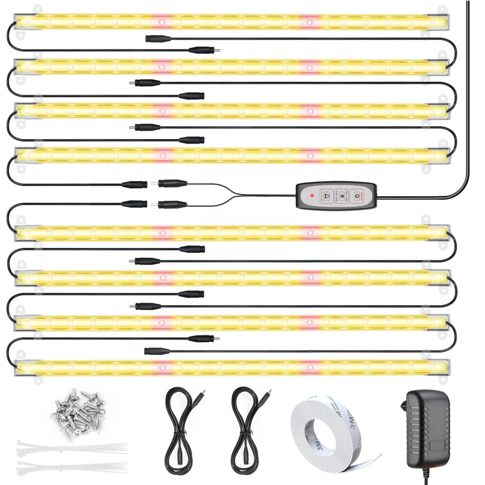 Relassy Grow Lights for Indoor Plants, Grow Light Auto On/Off, LED Grow Lights Full Spectrum with Timer 12/6/3H, Dimmable Plant Grow Light Strips for-image-OPC-PJ9T5D8-NEW