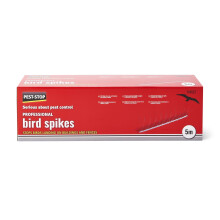 Pest-Stop Professional Bird Spikes - Deter Birds - Windowsills, Ledges, Walls and Guttering - All weather - UV-resistant plastic - High standard, 10 x