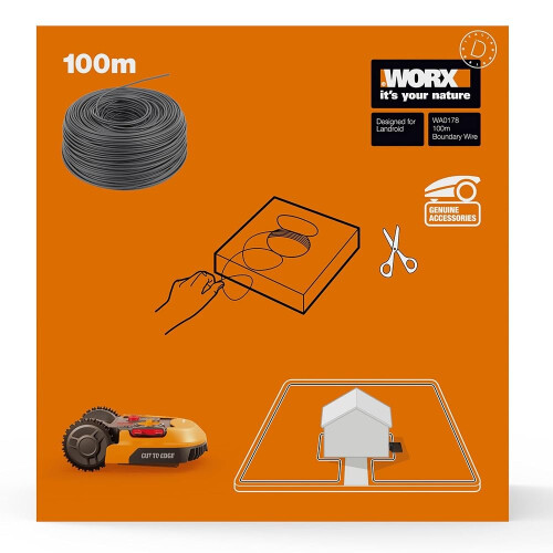 WORX Worx WA0178 100 m Perimeter Wire for Black Roid M?hroboter