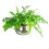 Leaf Leaf Large Straight Edge Hammered Metal Planter, Silver, 32cm x 20cm 4