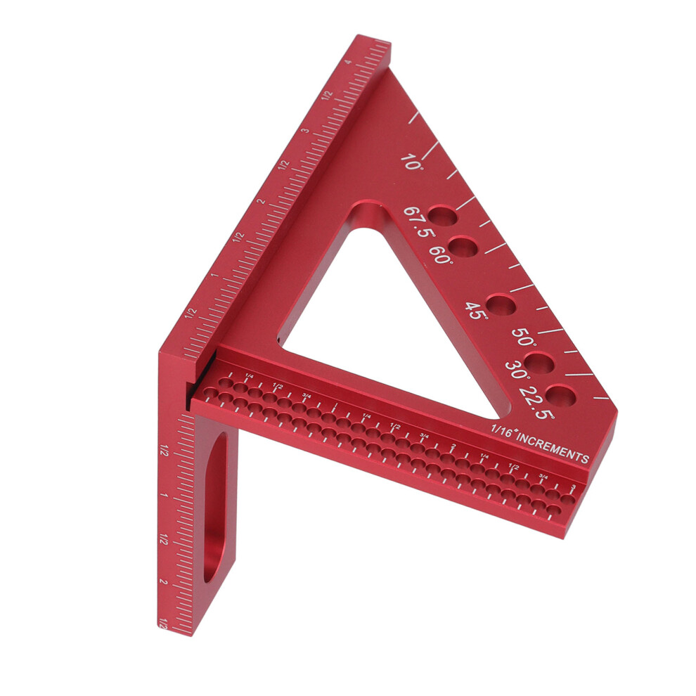 3D Multi Angle Measuring Ruler Aluminum Alloy Carpenter Square With Angle Pins 8431331344655