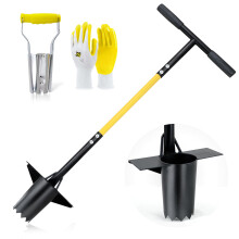 Jardineer 3PCS Bulb Planter Tool Set, Bulb Planting Tool Long Handle and Small Bulb Transplanter, Ideal Garden Tools Set for Transplanting Tulips,