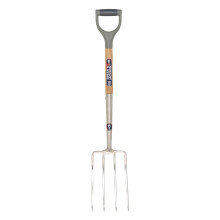 Spear & Jackson 1560SF Neverbend Stainless Digging Fork, Blue