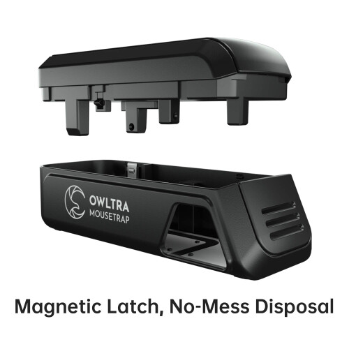 OWLTRA OW-2 Electric Mouse Trap, Instant Kill Rodent Zapper with Pet Safe Trigger, Black 2