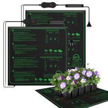 Mojimdo 70W Heating Mat Plants with Thermostat - Quick Heating, Fire Protection, Heat Mat for Germination and Temperature Regulation, Ideal for