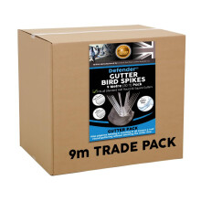 Defender Bird Spikes | Gutter Pack for Seagulls & Pigeons | Ready Assembled | 9 Metre Pack