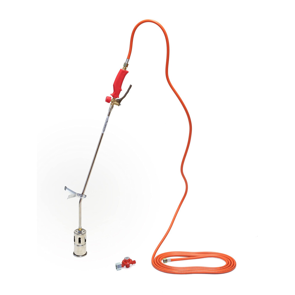 Rothenberger Romaxi Premium Flaming Device With 5M Propane Hose & Regulator, Burner For Weed Killing, Roof & Bitumen 773888