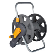 HOZELOCK - Hose Reel 60m 2-in-1 (Reel and Wall Fixings Only) : Free-standing or Wall-mounted, Reel With Lightweight, Robust Main Body for Durability