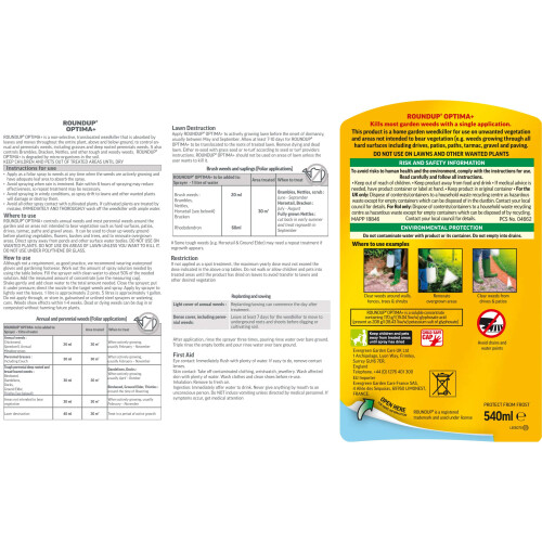 Roundup Roundup Optima+ Total Weedkiller, Concentrate, 540 ml 1
