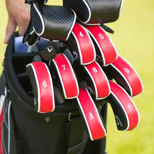 Callaway Callaway Deluxe Iron Covers (Pack of 9) - Red 1