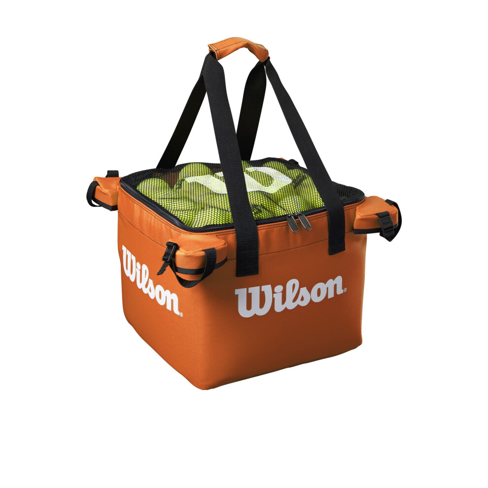 Wilson Tennis Ball Teaching Basket Bag (150 Ball Capacity) - Orange
