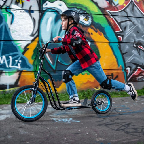 Xootz Xootz Kids BMX Scooter, for Beginner and Intermediate Riders, Blue 2