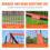 VEVOR VEVOR 7x7 ft Baseball Softball Practice Net, Portable Baseball Training Net for Hitting Catching Pitching, Backstop Baseball Equipment with Bow Frame, 5