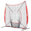 VEVOR VEVOR 7x7 ft Baseball Softball Practice Net, Portable Baseball Training Net for Hitting Catching Pitching, Backstop Baseball Equipment with Bow Frame, 4