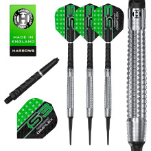 Harrows Dimplex Bomb & Tapered Darts Set I Professional Darts 90% Tungsten Steel Tip ALL Weights I 10pc Set with Black Dimplex Midi Shafts & Dimplex