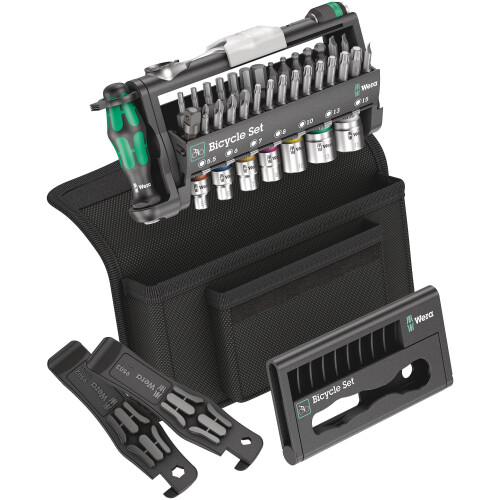Wera Bicycle Set 3 Metric 1/4in Drive Ratchet & Socket Set, 39 Piece