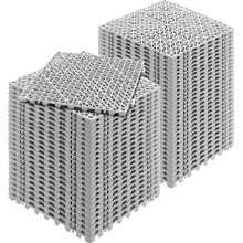 VEVOR Modular Interlocking Cushion, 55 Pack 30 x 30 cm Splicing Drainage Mats, Soft PVC Interlocking Drainage Floor Tiles, Non-Slip Drainage Holes for