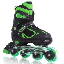 Nattork Adjustable Inline Skates for Kids with Light Up Wheel, Outdoor & Indoor Illuminating Blades Roller Skates for Boys and Girls, Beginners