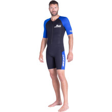 Cressi Mens Tiburon Man Monopiece 2 Mm Shorty Wetsuit, Black / Blue, S EU