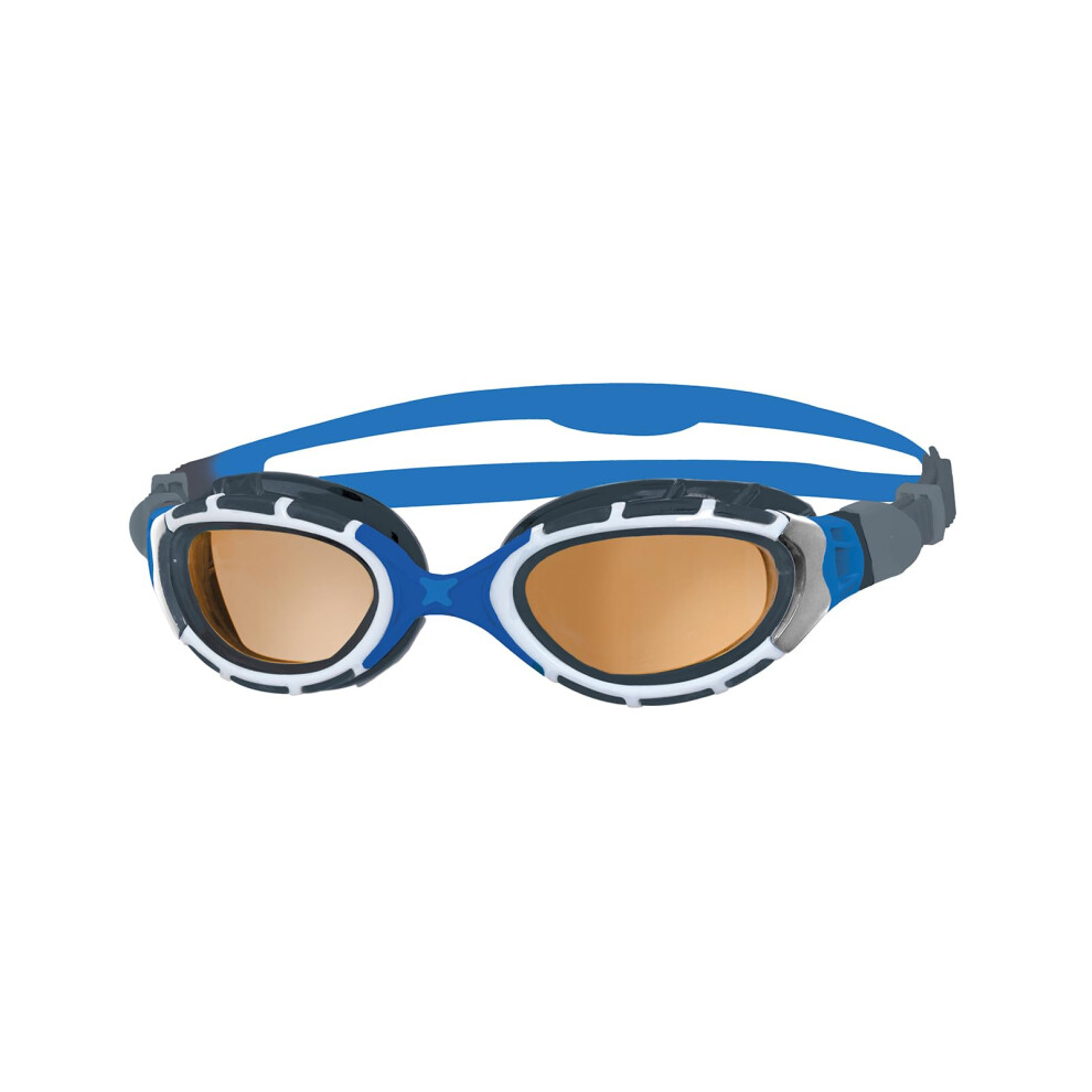 Zoggs Predator Flex Adult Swimming Goggles, Uv Protection Swim Goggles, Quick Adjust Comfort Goggles Straps, Fog Free Swim Goggle Lenses,
