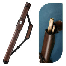 Trymaker Snooker Cue Case, 1?1 Hard Pool Cue Case Holds 1 Complete of 2-Piece Cue (Not for 3/4 Cues), Made of Faux Leather Snooker Accessories