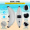 VEVOR VEVOR Kayak Outrigger Stabilizer, 2 PCS, PVC Inflatable Outrigger Float with Sidekick Arms Rod, Standing Float Stabilizer System Kit for Kayaks, 3