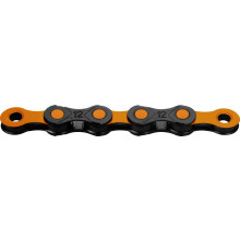 KMC DLC 12 Speed Chain, Black/Orange, 126 Link