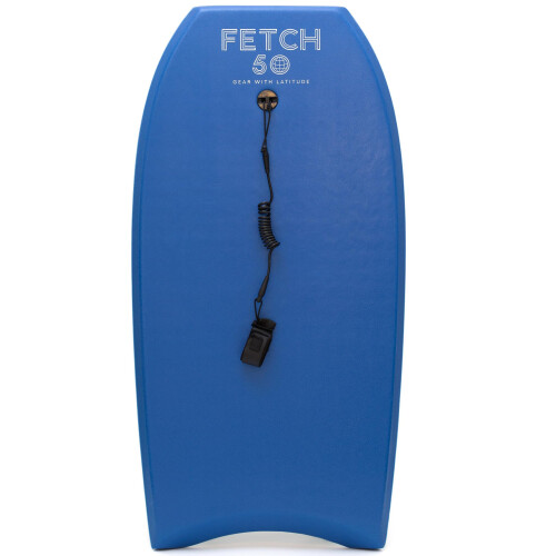 Fetch 50 44 Inch Bodyboard for Adults, Performance Body Board with Stringer and Coiled Leash, Beginner to Intermediate 1