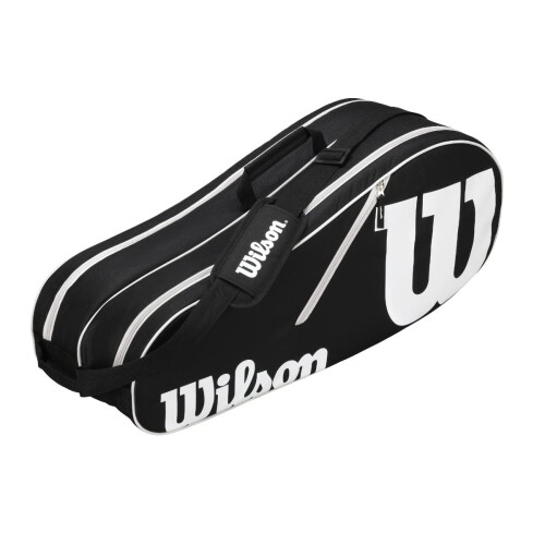 Wilson Wilson Advantage II Six Pack Tennis Bag, Black/White