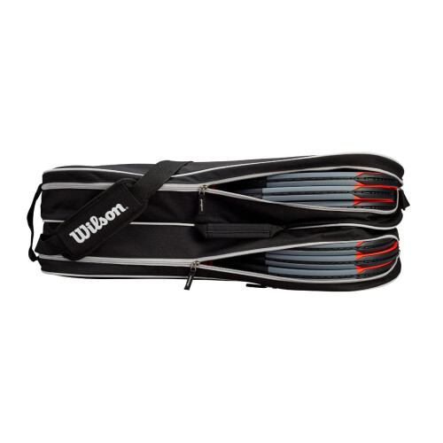 Wilson Wilson Advantage II Six Pack Tennis Bag, Black/White 1