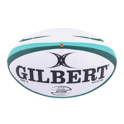 Gilbert Atom Rugby Ball [Each] ? GREEN ? SIZE 5 ? Conforms to World Rugby specifications 1