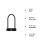 Abus ABUS U-lock Granit 460 + USH460 bracket - bicycle lock with round shackle security level 9-230 mm shackle height 5