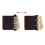 BICASTER Barebow Finger Tabs Cordovan Leather + Brass Finger Guards String Walking Right Hand (Medium) 5