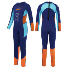 Gogokids Kids Wetsuit Boys Neoprene Swimsuit, Children 2.5mm Thermal One Piece Full Wetsuit Warm Thicken Swimwear Sun Protection Diving Suit UV 50+,