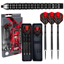 Harrows SUPERGRIP ULTRA 90% Tungsten Steel Tip Darts Set. Available in 21g, 22g, 23g, 24g, 25g, 26g, 28g & 30g - Includes Supergrip Carbon Shafts,